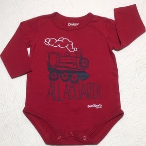 12m (5/$20) OshKosh Train-Themed Bodysuit